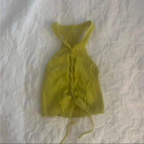 Urban Outfitters Halter Tie Open Top in Green Size XS/S - Picture 2 of 4